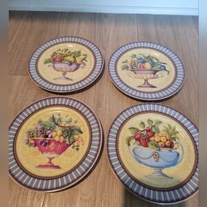"Email de Limoges" Renaissance colection By Godinger Dessert Plates